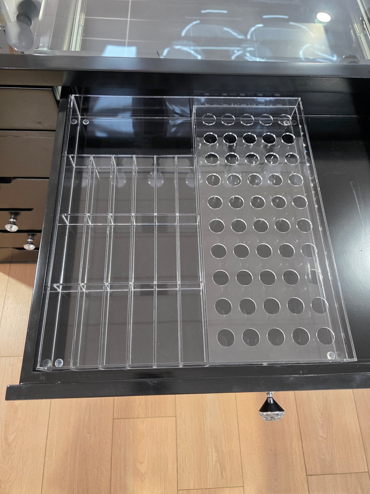 Acrylic Makeup Organiser - L38cm x D42cm x H5cm