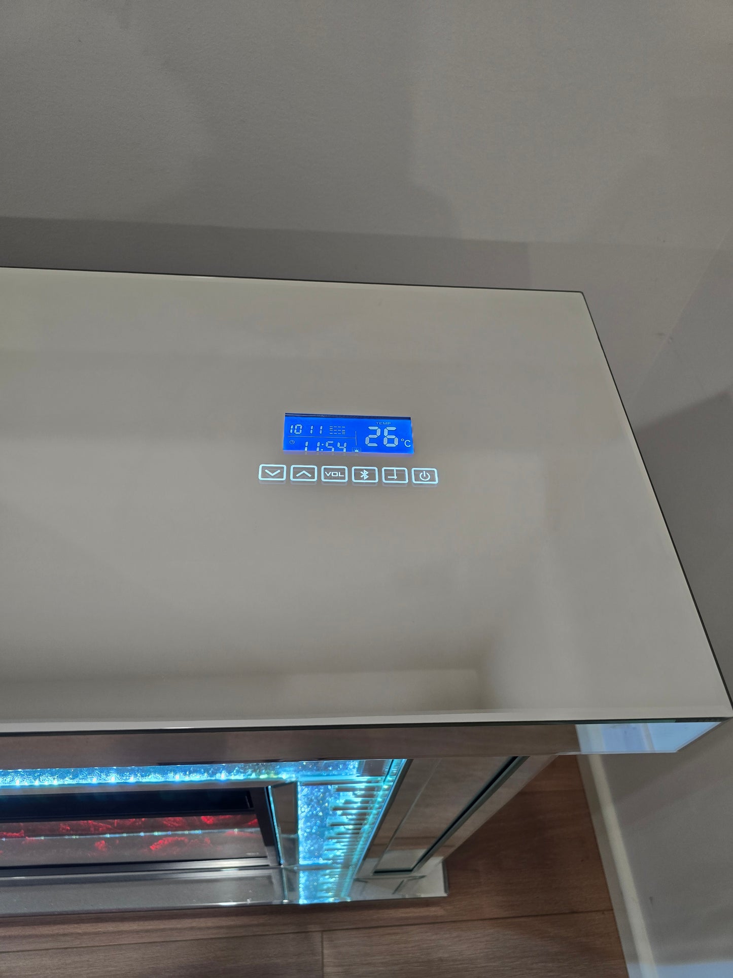 STOCK CLEARANCE - Mirrored Console Fireplace