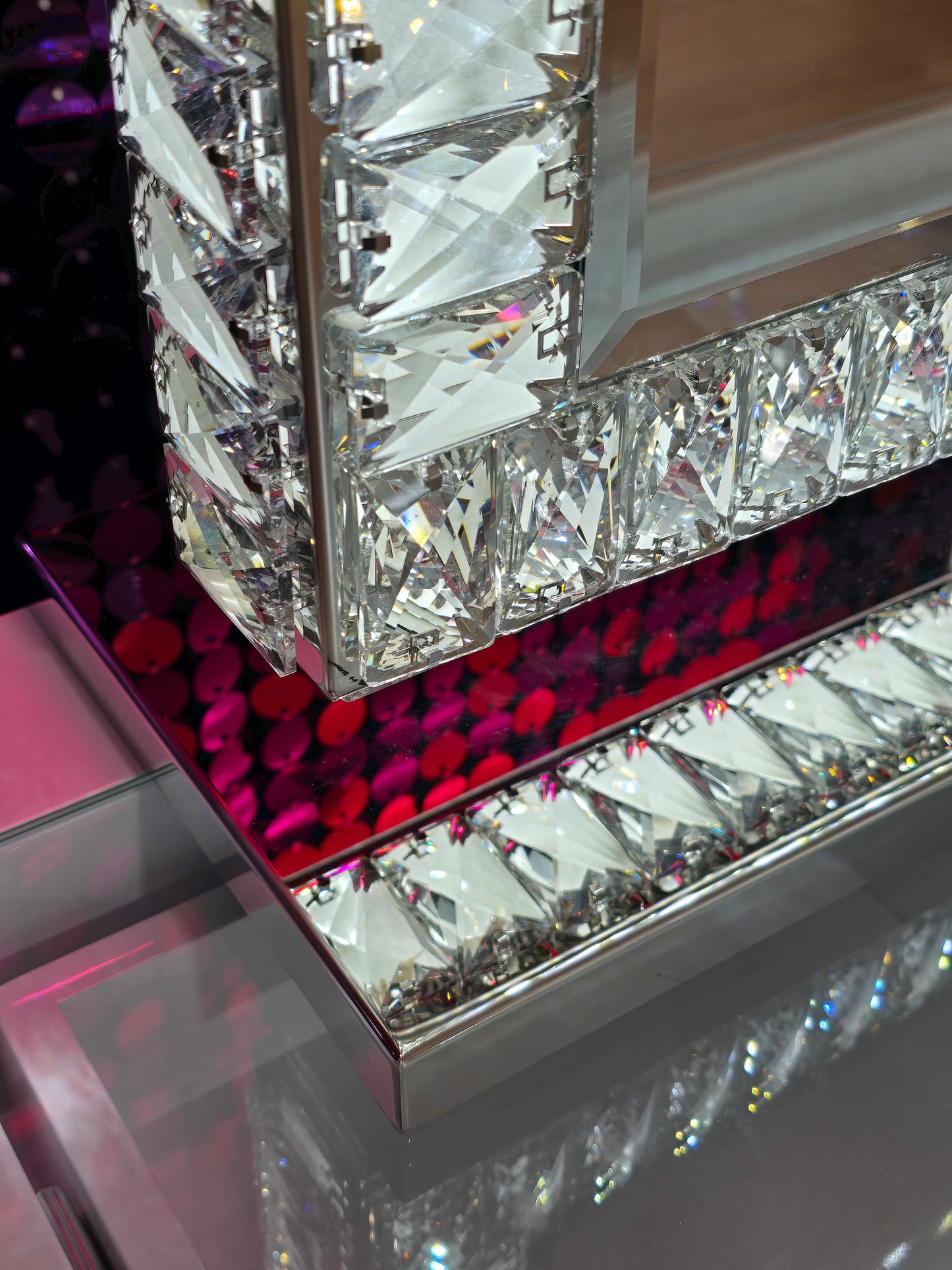 Package Sale: MILA ROSE Beauty Station + XL DiamondX Makeup Mirror with Sensor Dimmer + Ellie Shelf + Ottoman