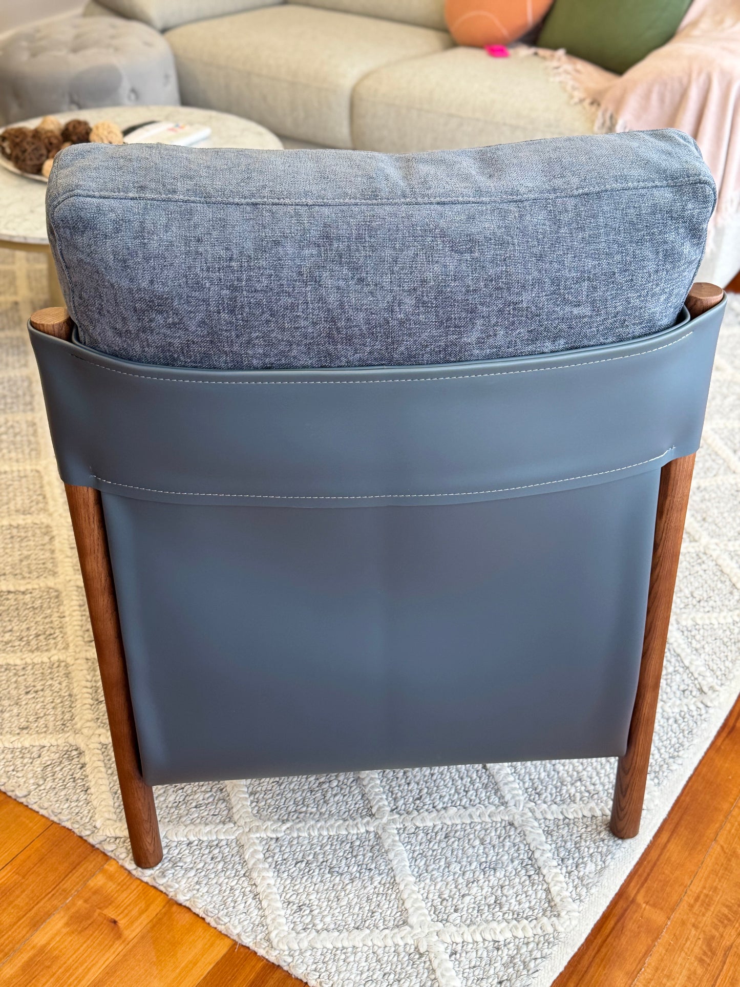 Mid-Century Modern Wooden Armchair