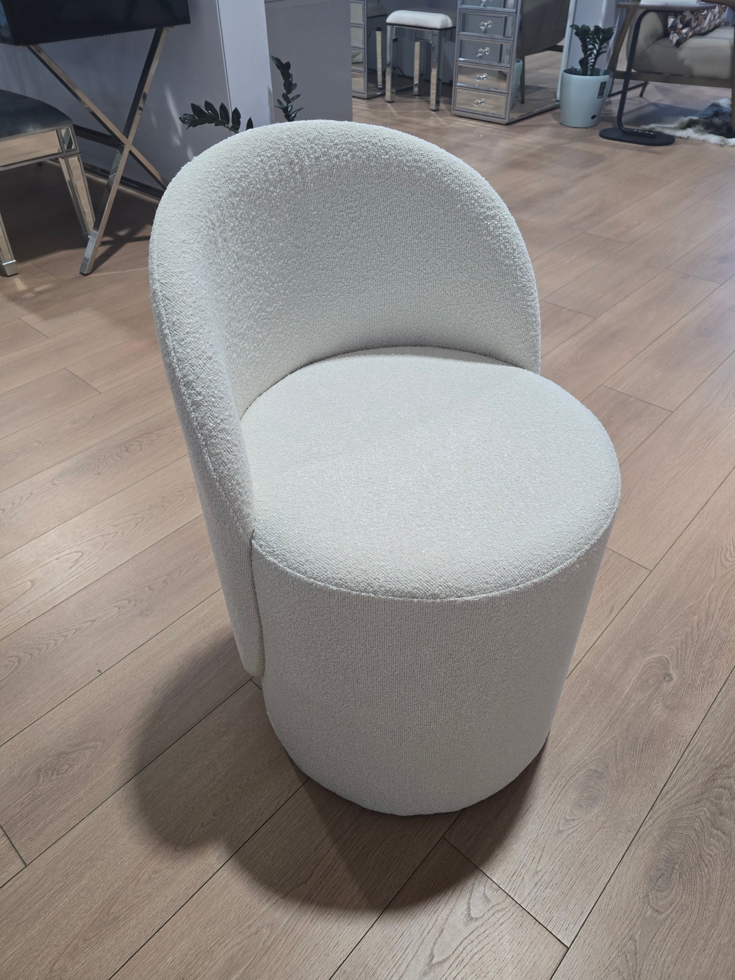 HIGH QUALITY - RHEA Ottoman with Backrest / Makeup Chair