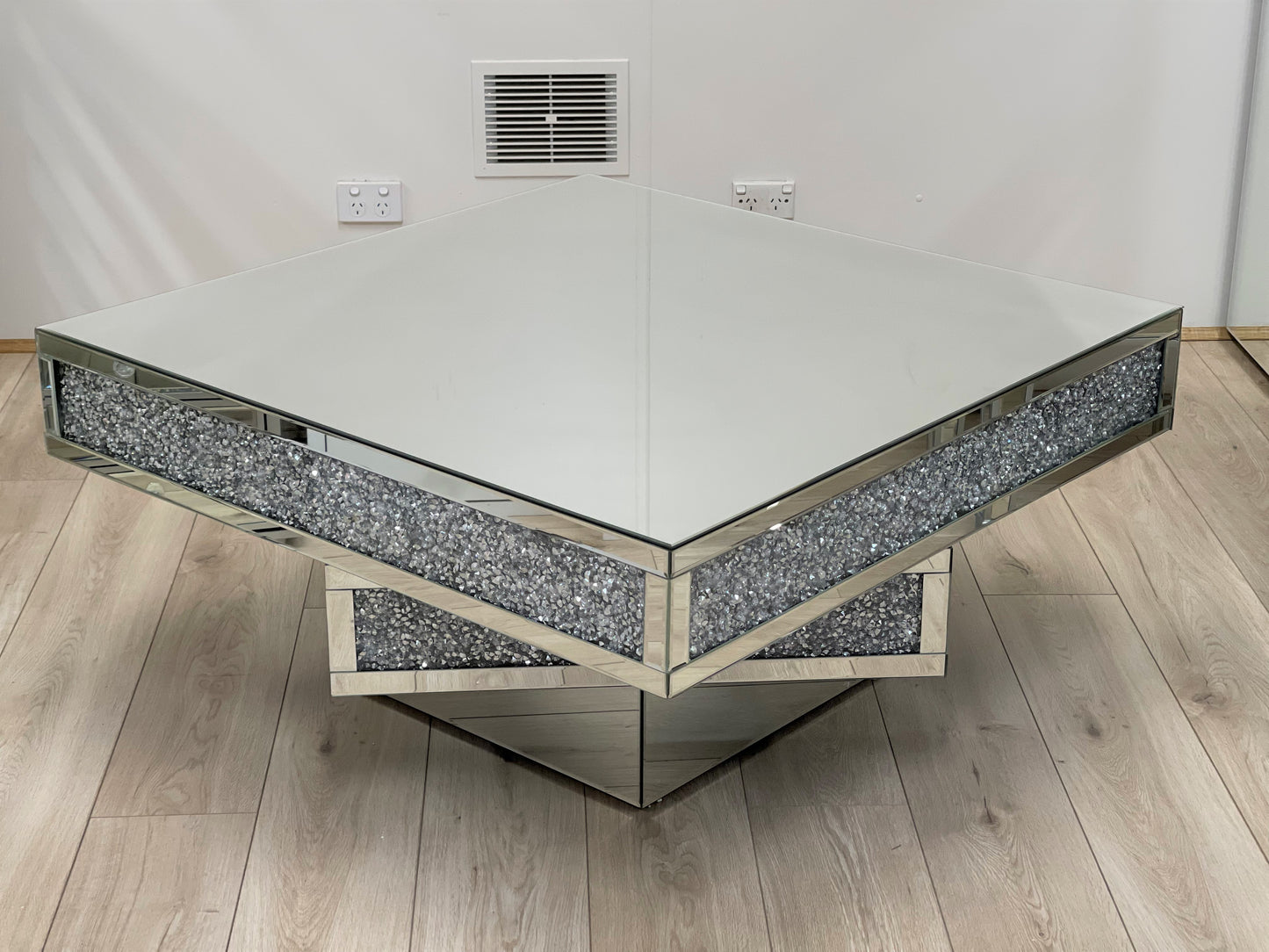 CLEARANCE! ALEXIS Coffee Table with Crushed Diamonds