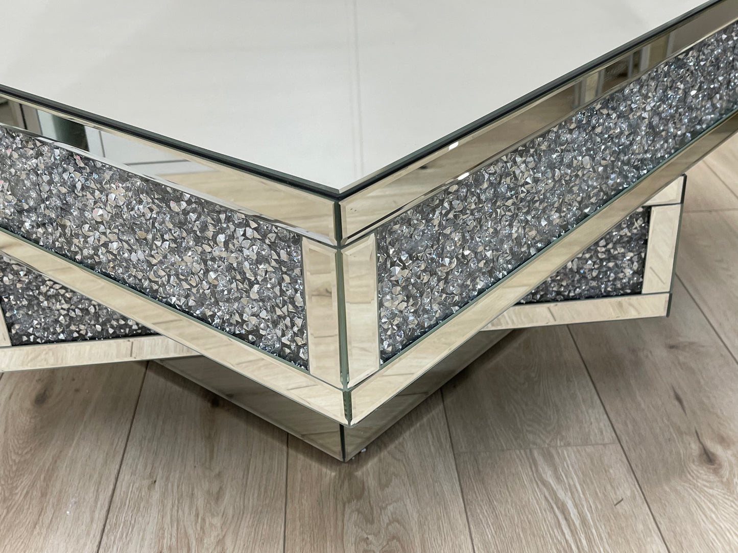 CLEARANCE! ALEXIS Coffee Table with Crushed Diamonds