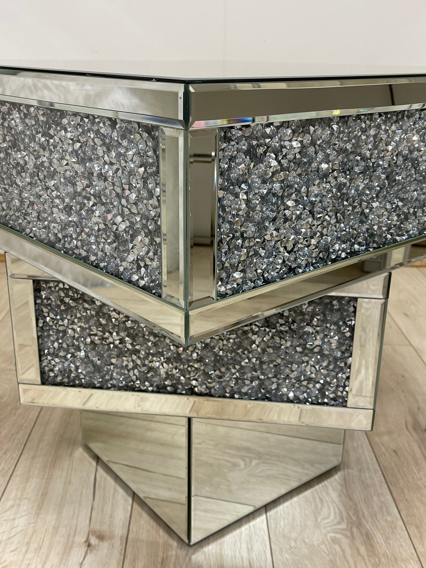 CLEARANCE! ALEXIS Coffee Table with Crushed Diamonds
