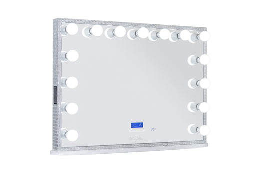 Diamond Style Hollywood Makeup Mirror with Sensor Dimmer + Bluetooth Speaker
