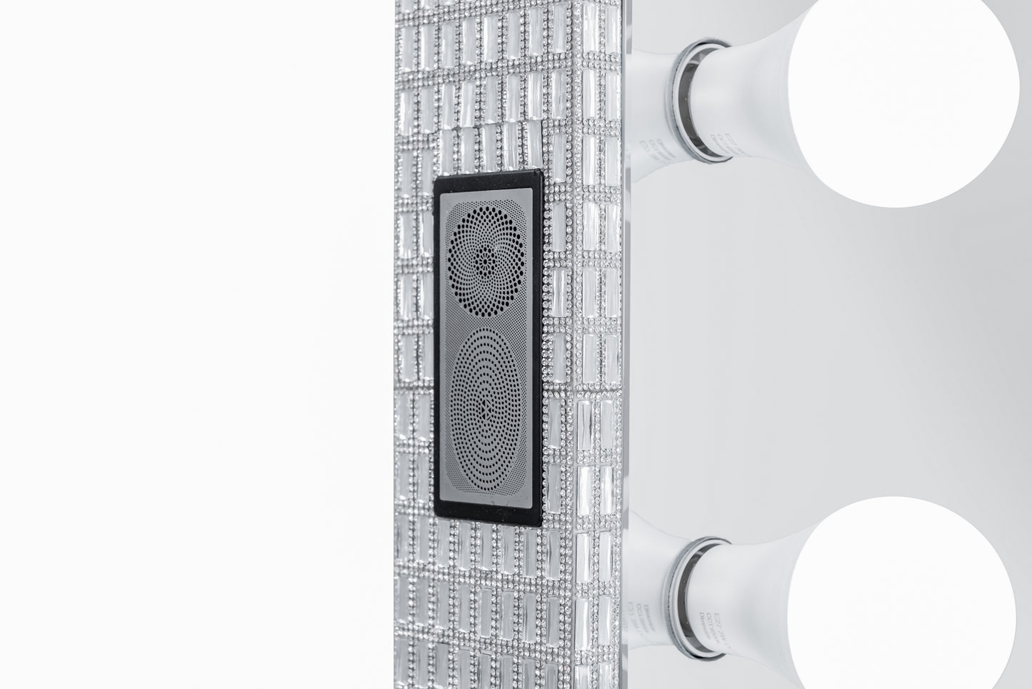 Diamond Style Hollywood Makeup Mirror with Sensor Dimmer + Bluetooth Speaker