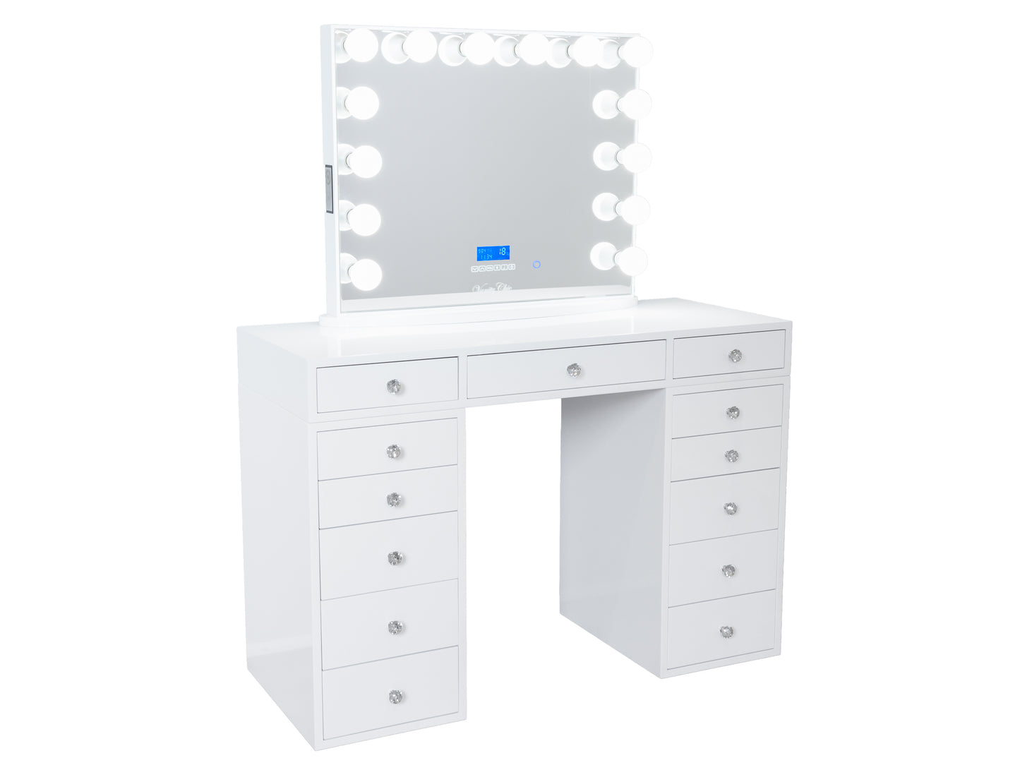 HIGH QUALITY - Mini SUNDAY ROSE Beauty Station + Large YSABEL Makeup Mirror with LED Lights