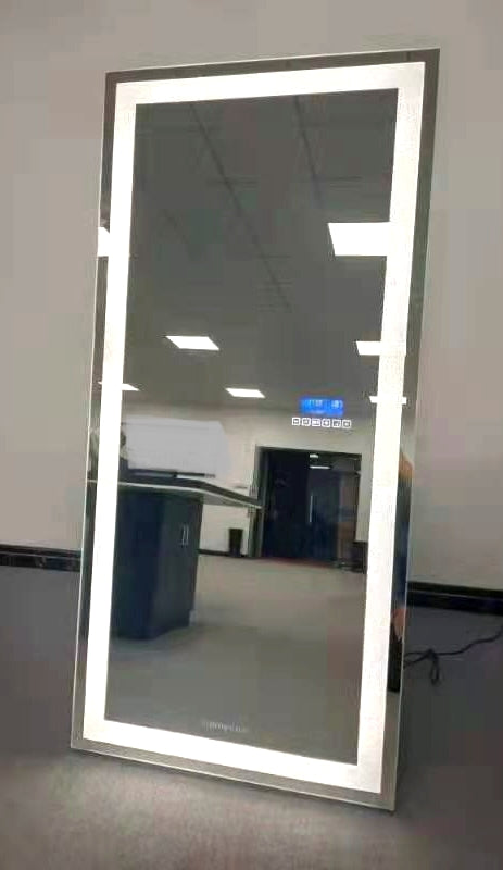 CRYSTAL Floor Mirror with Tri-Lights and Bluetooth Speakers
