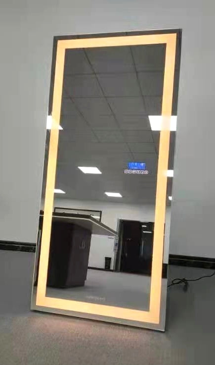 CRYSTAL Floor Mirror with Tri-Lights and Bluetooth Speakers