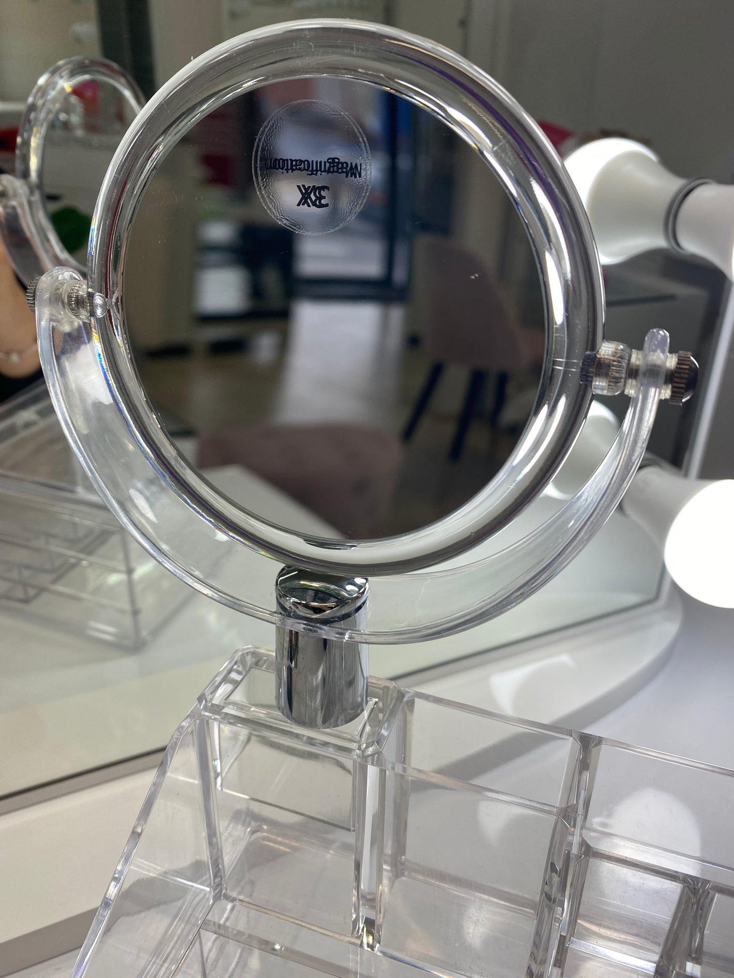 Acrylic Makeup Organiser with Mirror