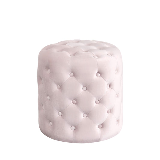 High Quality - Alexa Round Ottoman / Makeup Stool