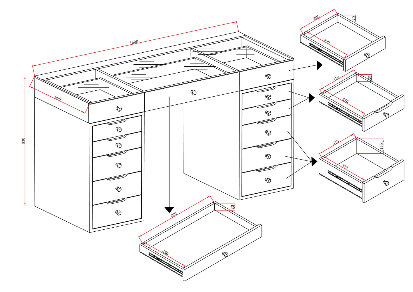 HIGH QUALITY - AVA ROSE Beauty Station