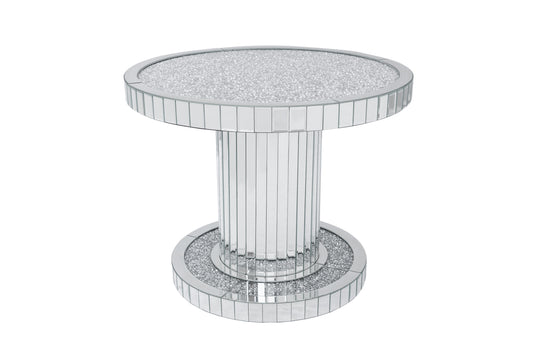 CLEARANCE! OLLIE Round Coffee Table with Crushed Diamonds