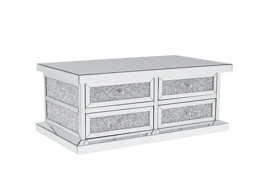 CLEARANCE!  8 Drawers Coffee Table with Crushed Diamonds
