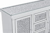 New Arrival! 5 Drawers Mirrored Chest / Cabinet with Crushed Diamonds