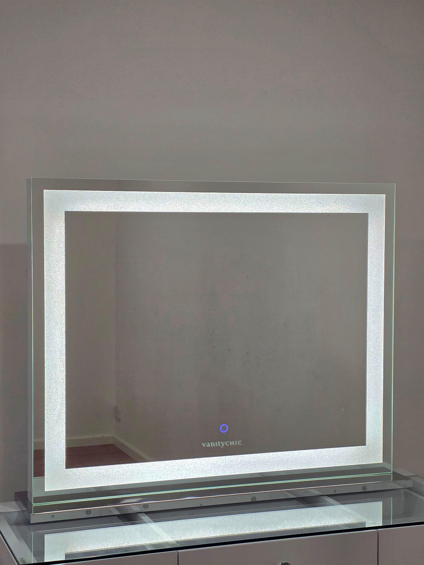 Crystal Vanity Makeup Mirror with Tri-Lights