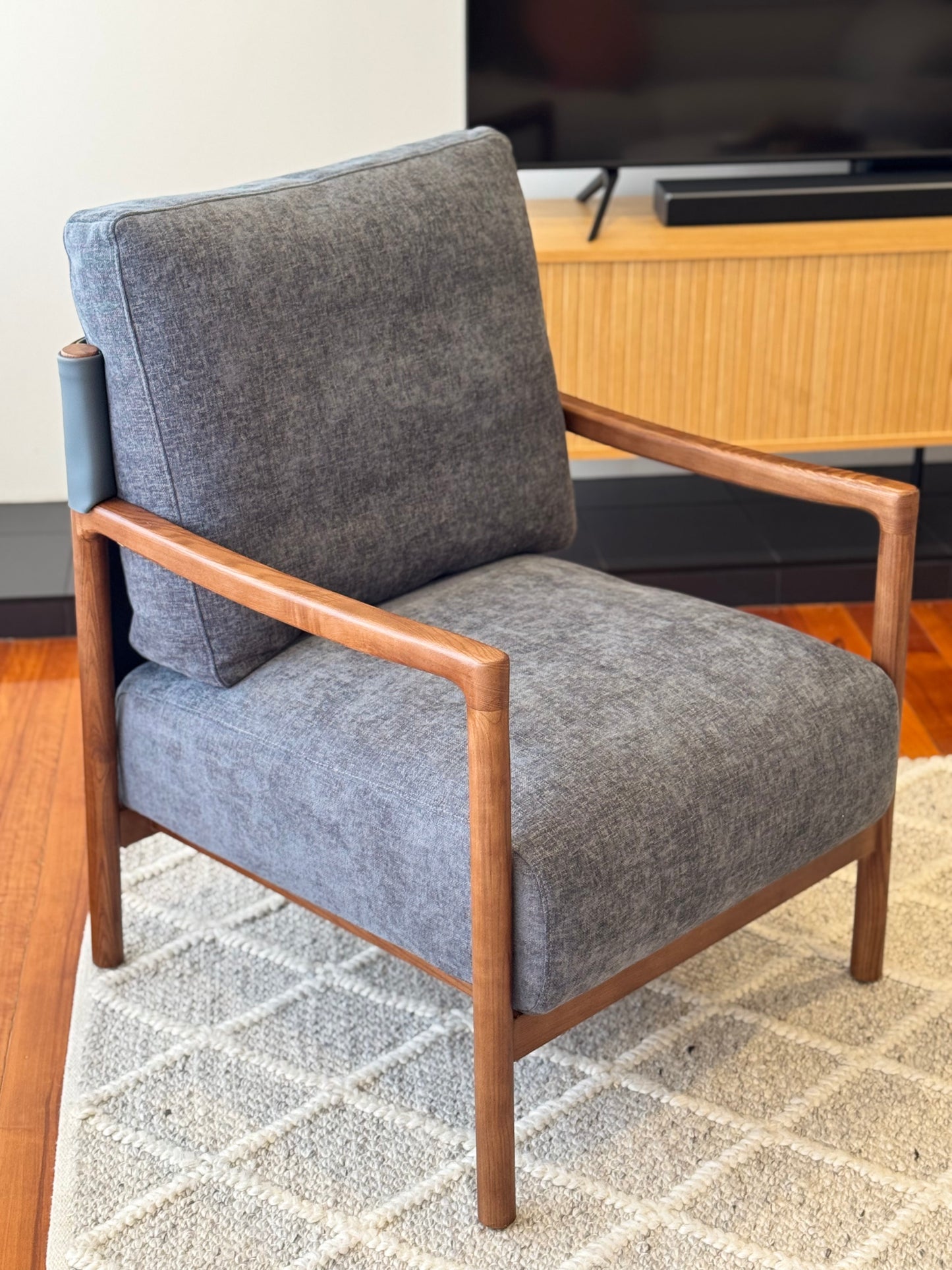 Mid-Century Modern Wooden Armchair