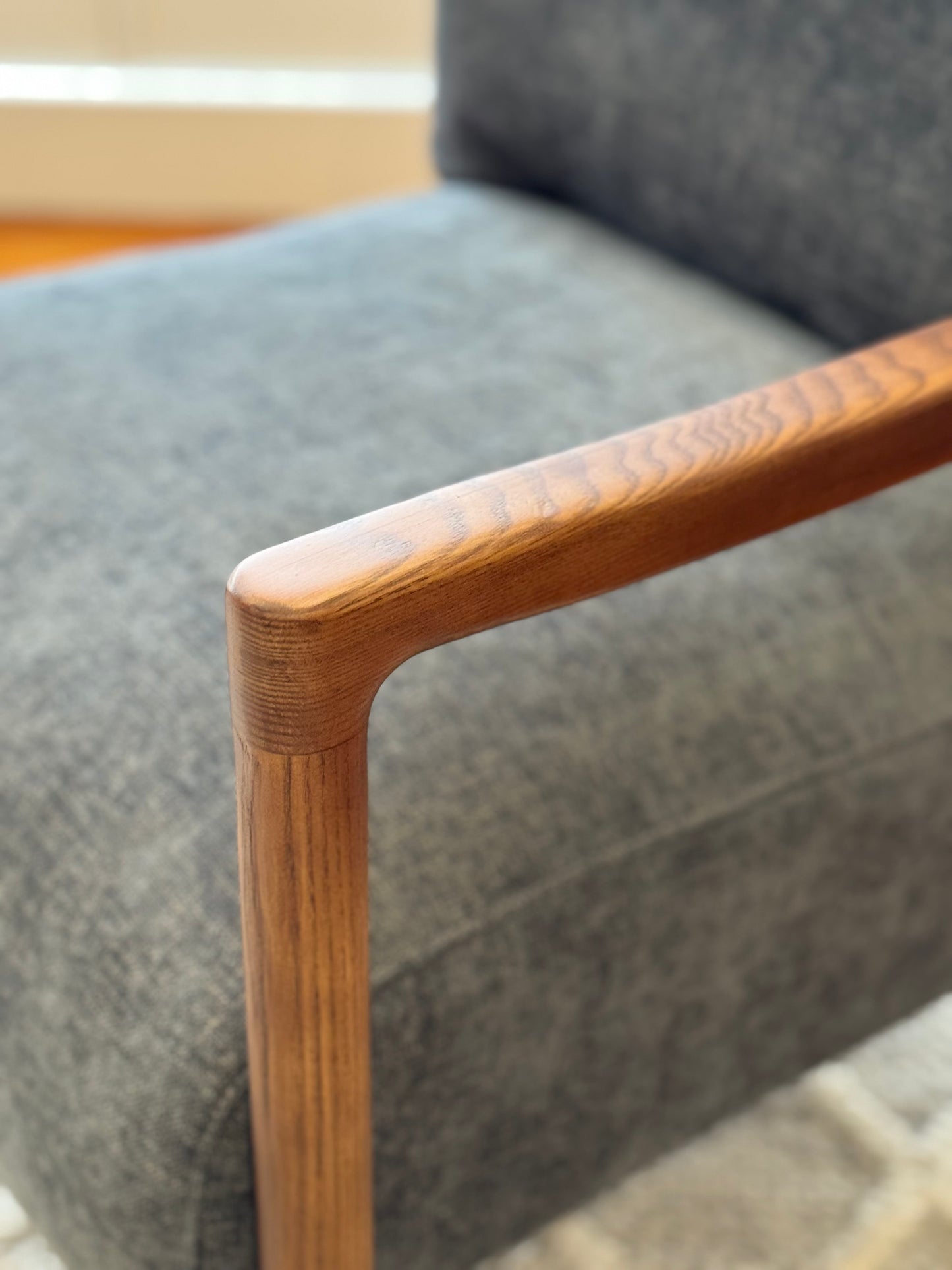 Mid-Century Modern Wooden Armchair