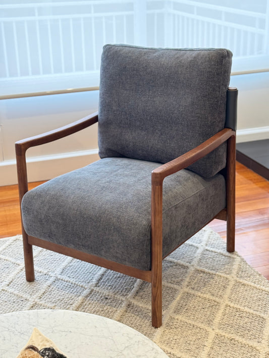 Mid-Century Modern Wooden Armchair