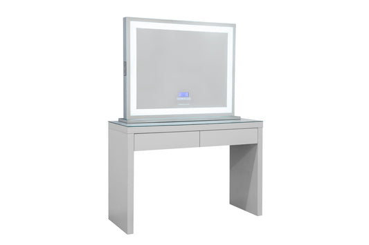 XL Crystal Makeup Mirror with Bluetooth Speakers + Tri-Lighting