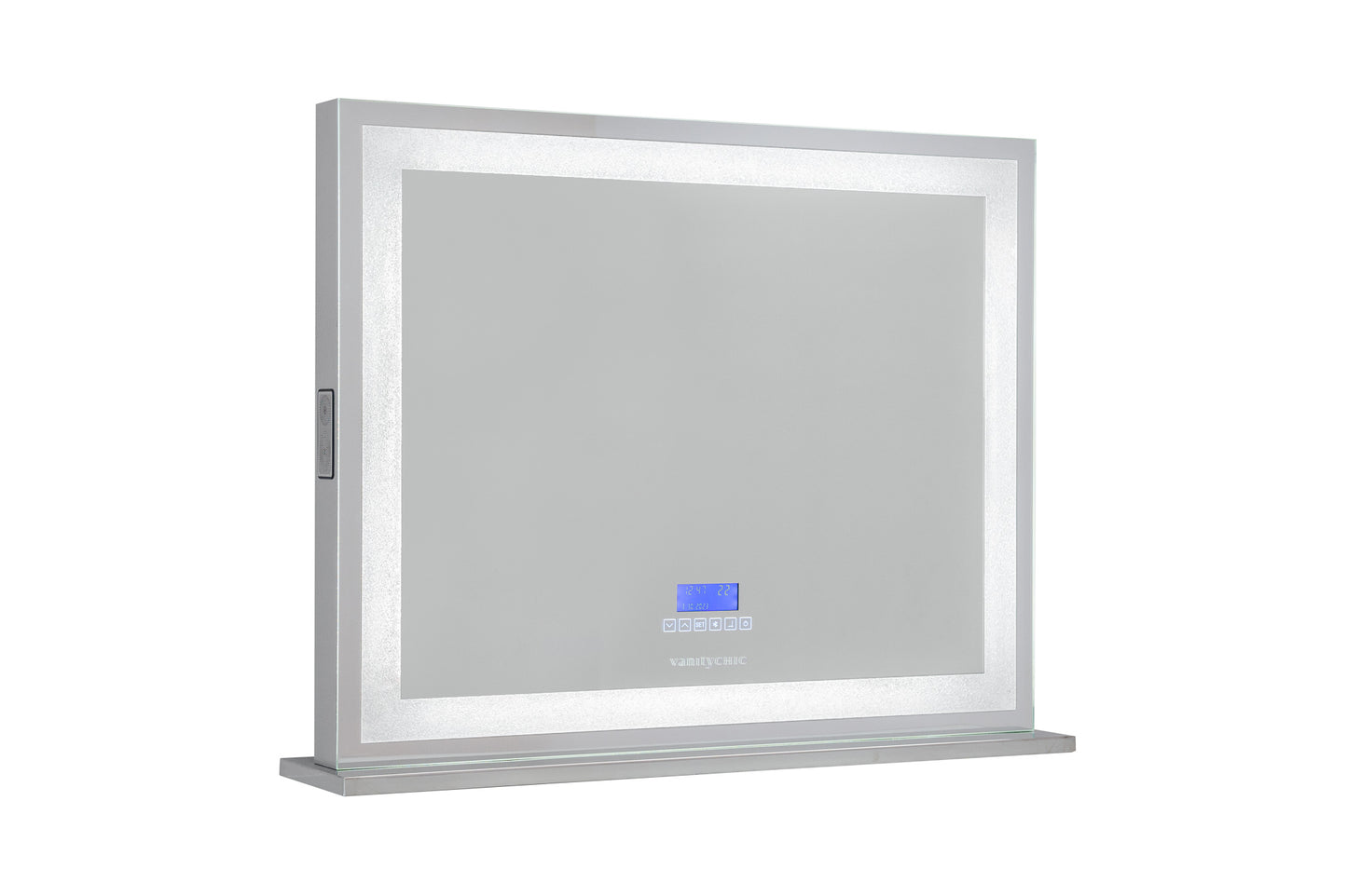 XL Crystal Makeup Mirror with Bluetooth Speakers + Tri-Lighting