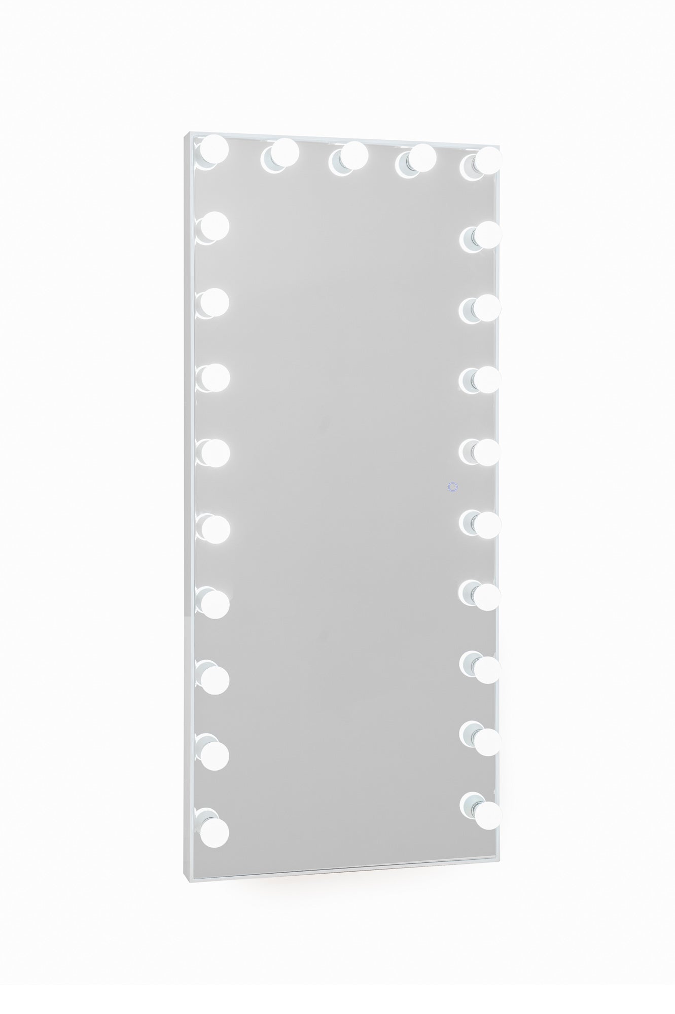 Hollywood Floor Mirror with Sensor Dimmer + Tri-Lights