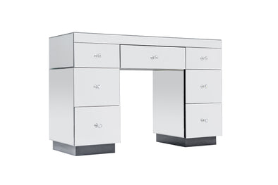 7 Drawers Mirrored Makeup Dressing Table (Large)