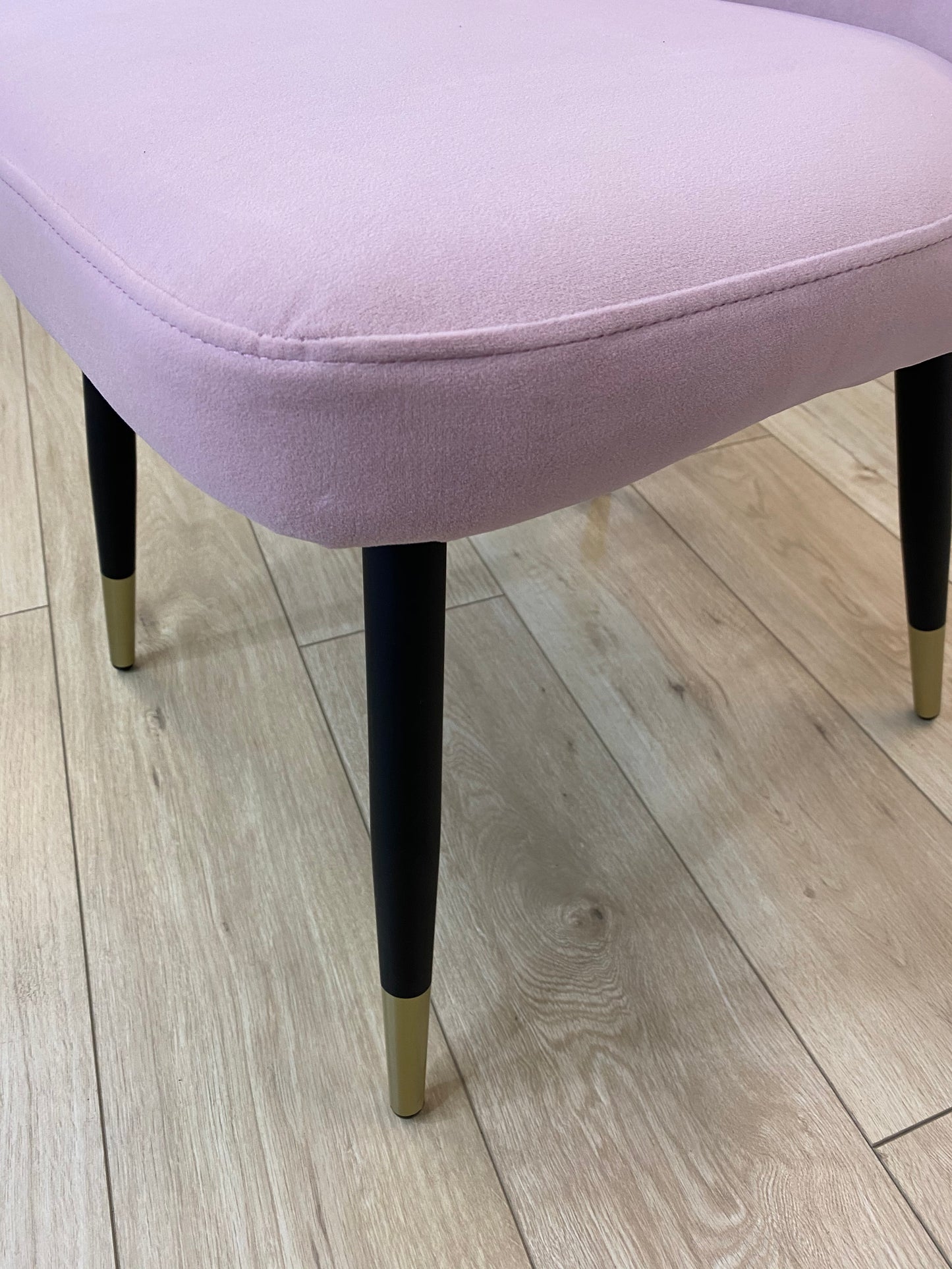 Velvet Makeup Vanity Chair - Pink