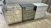 2 x 3 Drawers Mirrored Bedside Table (Large size)