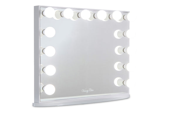 YSABEL Hollywood Makeup Mirror with LED lights + 2 Drawers Vera Makeup Table
