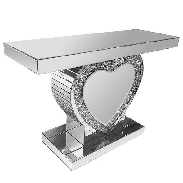 LOVE Console / Hallway Table with Crushed Diamond