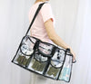 Large Clear PVC Cosmetic Makeup Carry Bag / Travelling Handbag