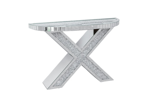 XENO Console / Hallway Table with Crushed Diamond