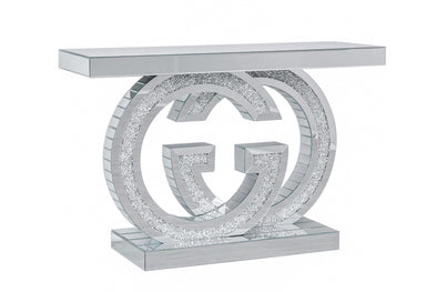 NEW ARRIVAL! Lighted GG Crushed Diamonds Console / Hallway Table