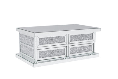 NEW ARRIVAL!  8 Drawers Coffee Table with Crushed Diamonds
